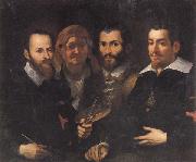 Francesco Vanni Self-Portrait with Parents and Half-brother china oil painting reproduction